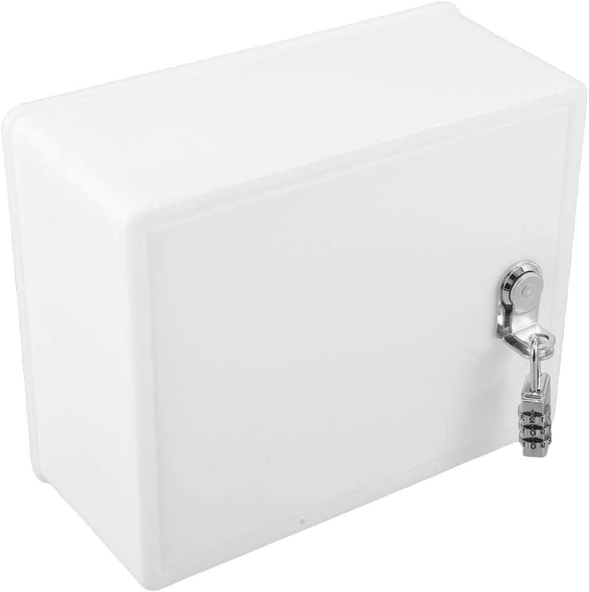 Vergrendelbare Brievenbus - Pakketbox Brievenbus - Post Opslag - Weerbestendig Kunststof - 22 x 18 x 9.5 cm - Wit