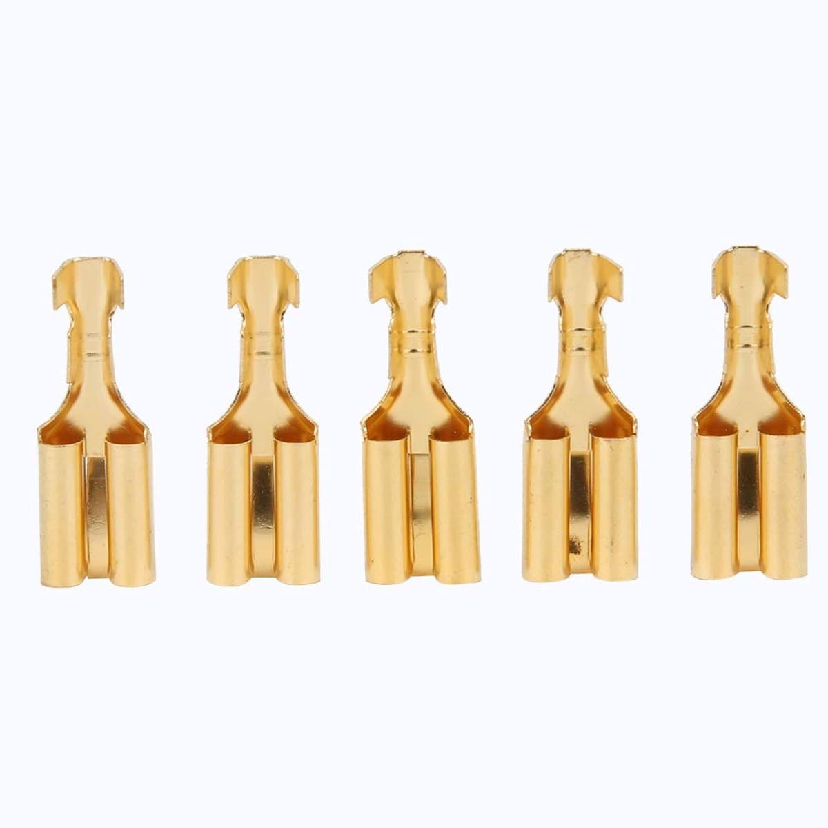 Spade Terminals 100 stuks 7,8 mm Blade Connector Square Messing Plug and Pull Connector Terminal voor elektrische bedrading Relais Luidspreker voor Auto