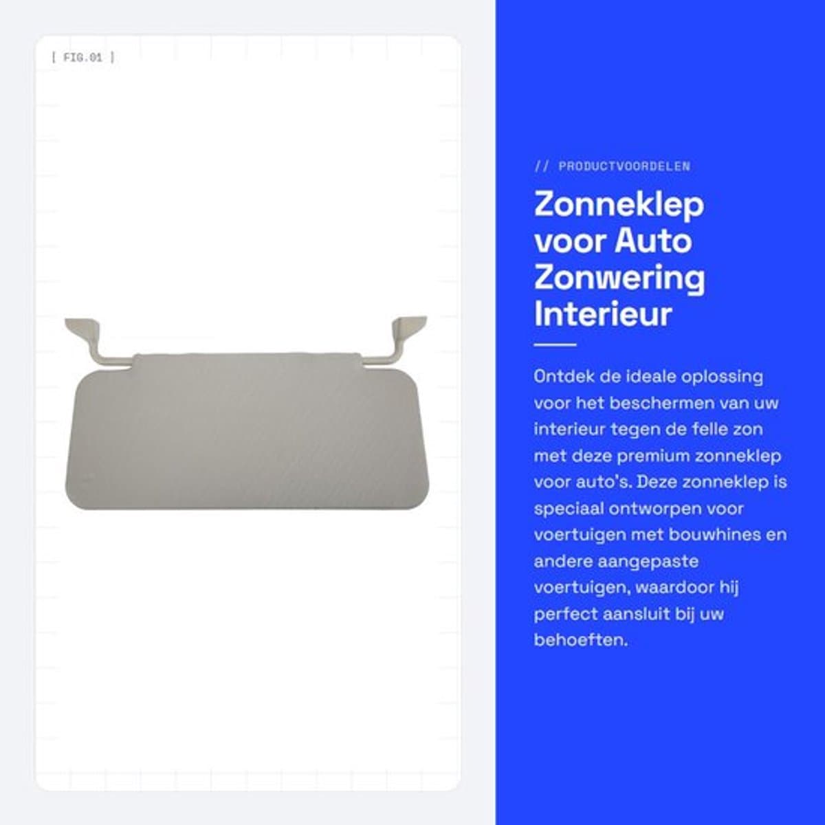 Store_7 - Zonneklep voor Auto - Zonwering - Interieur bescherming - Grijs