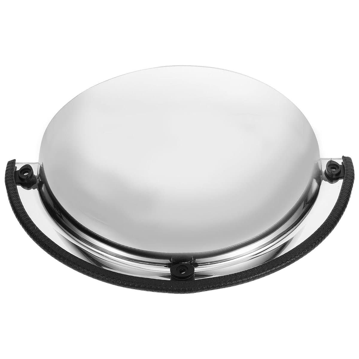 Veiligheidsspiegel Halfbol - Convexe Spiege - Verkeersveiligheid Verbeteren - Breed Gezichtsveld - 30 cm - Zwart