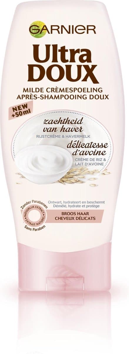 Garnier Ultra Doux Zachtheid van Haver - Conditioner 500ml - Broos Haar