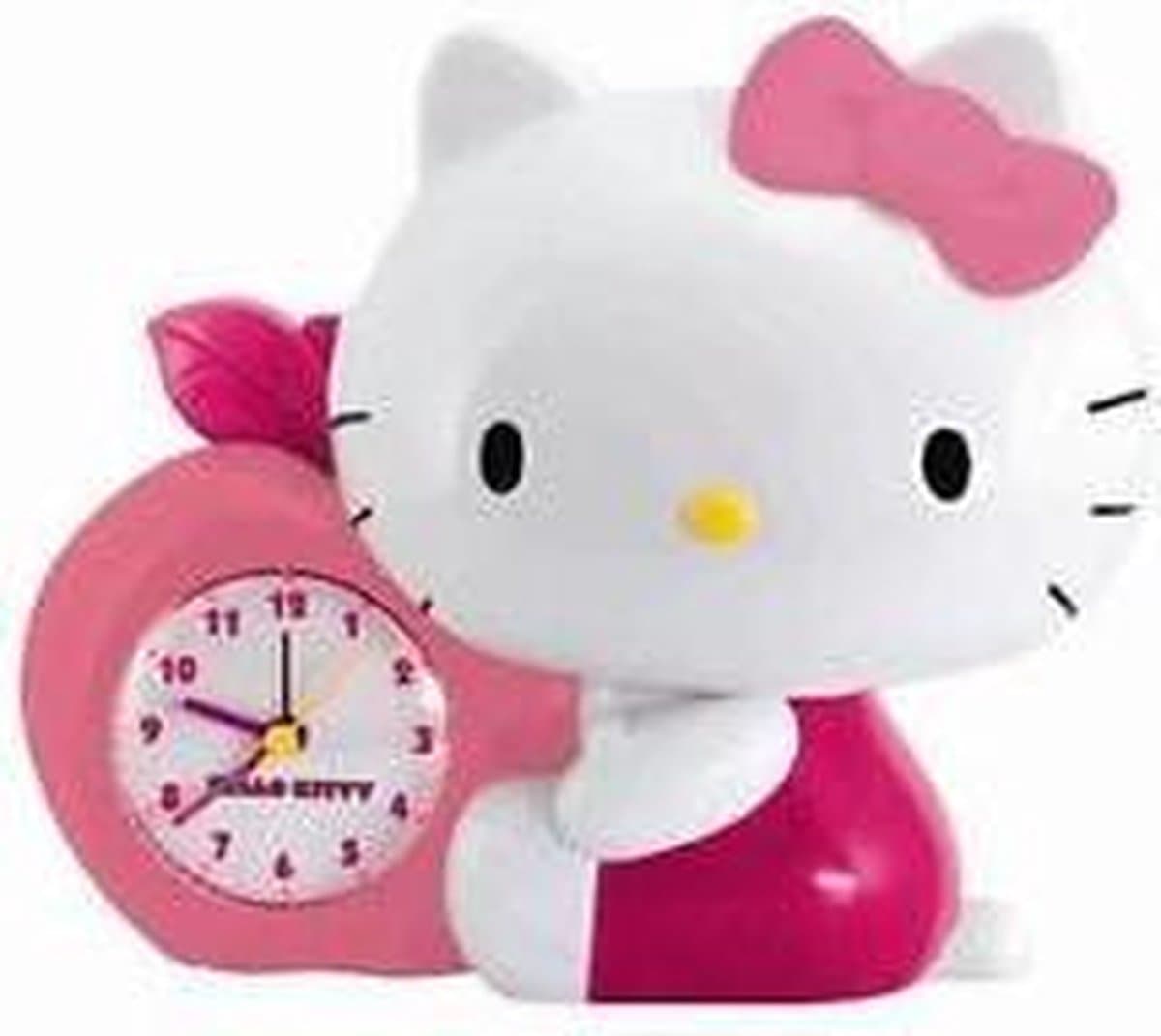 Hello Kitty Spaarpot - Wekker - Kunststof - Roze
