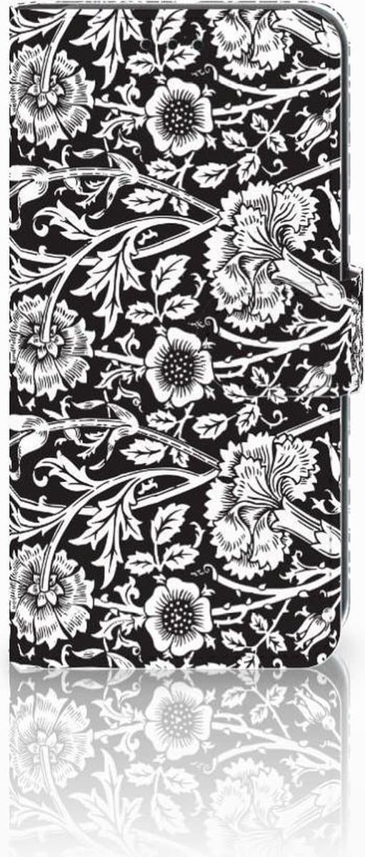 Xiaomi Mi A2 Lite Hoesje Black Flowers