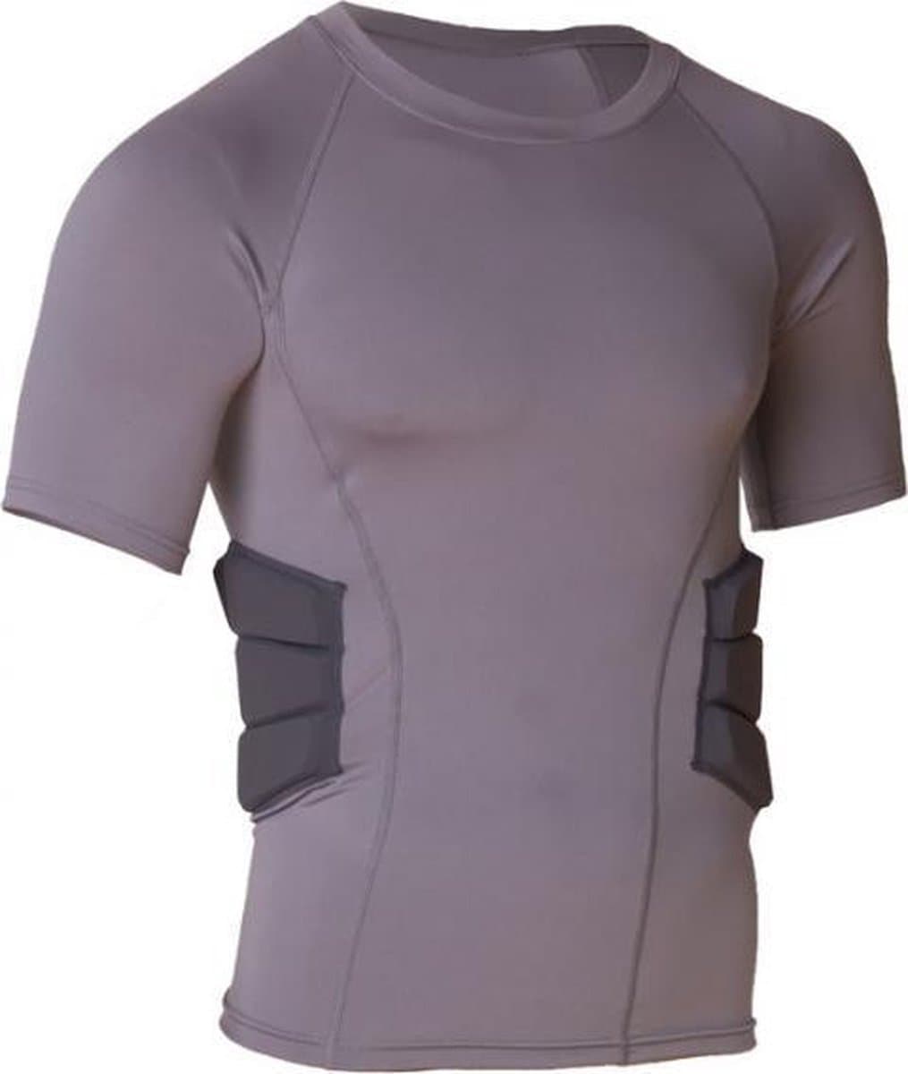 MM RARS2 Mouwloos Shirt With Rib Padding - Grijs- X-Large
