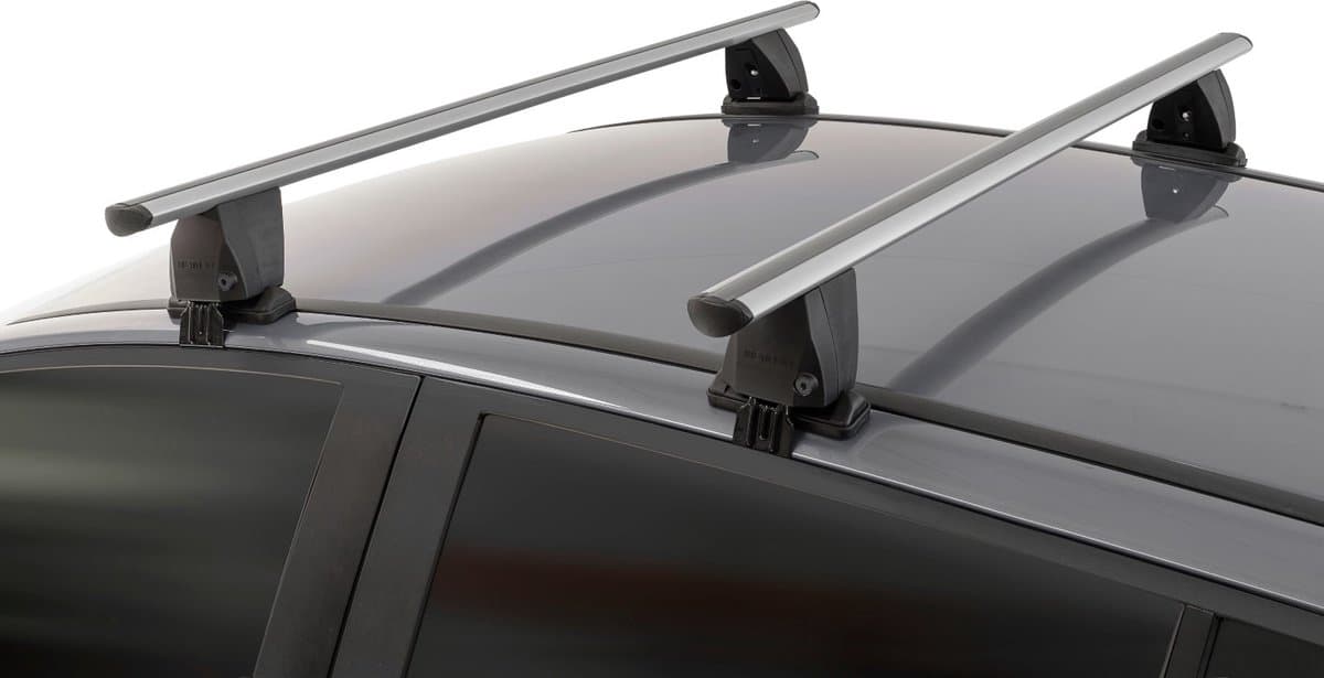 Dakdragers geschikt voor Chevrolet - Daewoo Aveo (T250) 2008-2011 5-deurs hatchback Menabo Delta zilver
