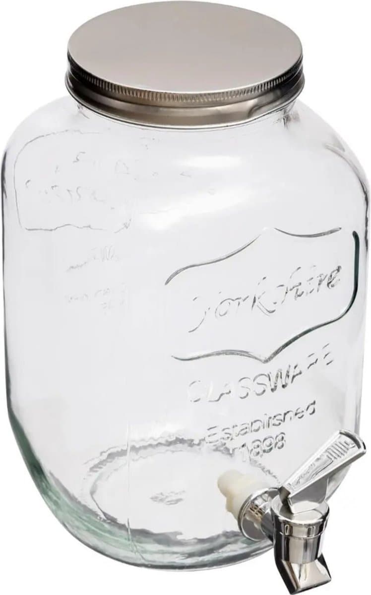 Secret de Gourmet Glazen drankdispenser - 8L, Transparant