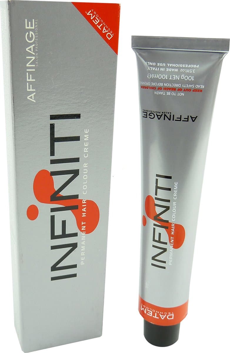 Affinage Infiniti Permanent Hair Colour Creme - Haarkleur kleurselectie - 100ml - 07.62 Cherry + Rosehip
