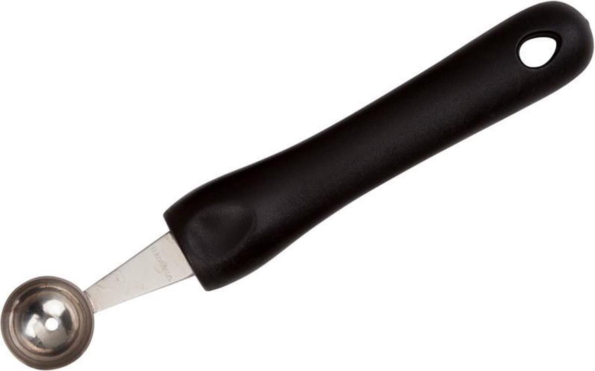 Diamant Sabatier Pommes Parisienneboor - Enkel - RVS - Kunststof Handvat - Zwart Ø20mm