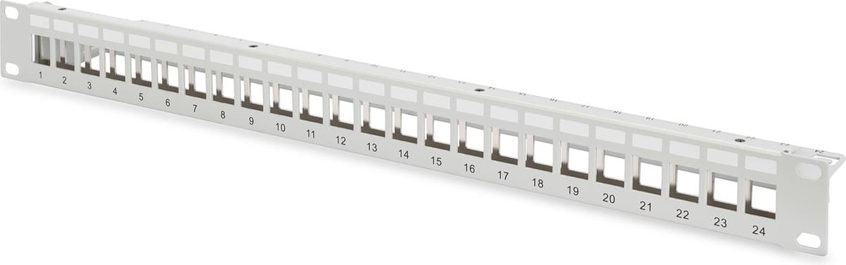 Digitus DN-91410 24 poorten Netwerkpatchpaneel 483 mm (19) Zonder connectoren 1 HE Niet ingericht