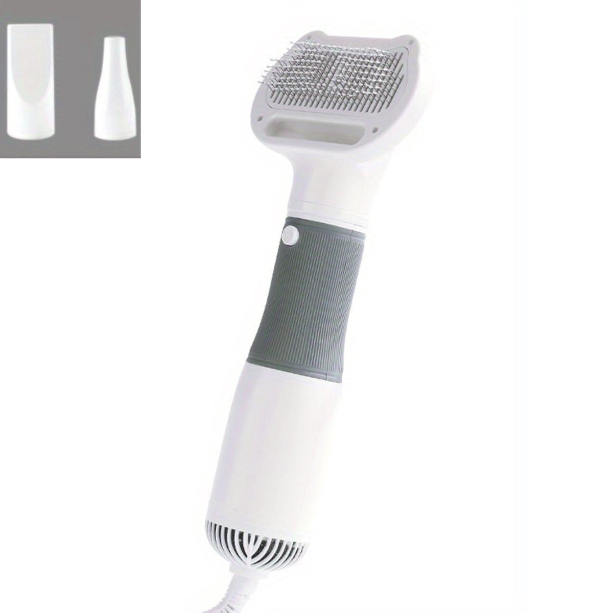 Livano Hondenfohn - Hondenkam - Hondenborstel -Langhaar - Korthaar - Dog Brush - Haardroger Hond - Katten - Ontharing - Grijs