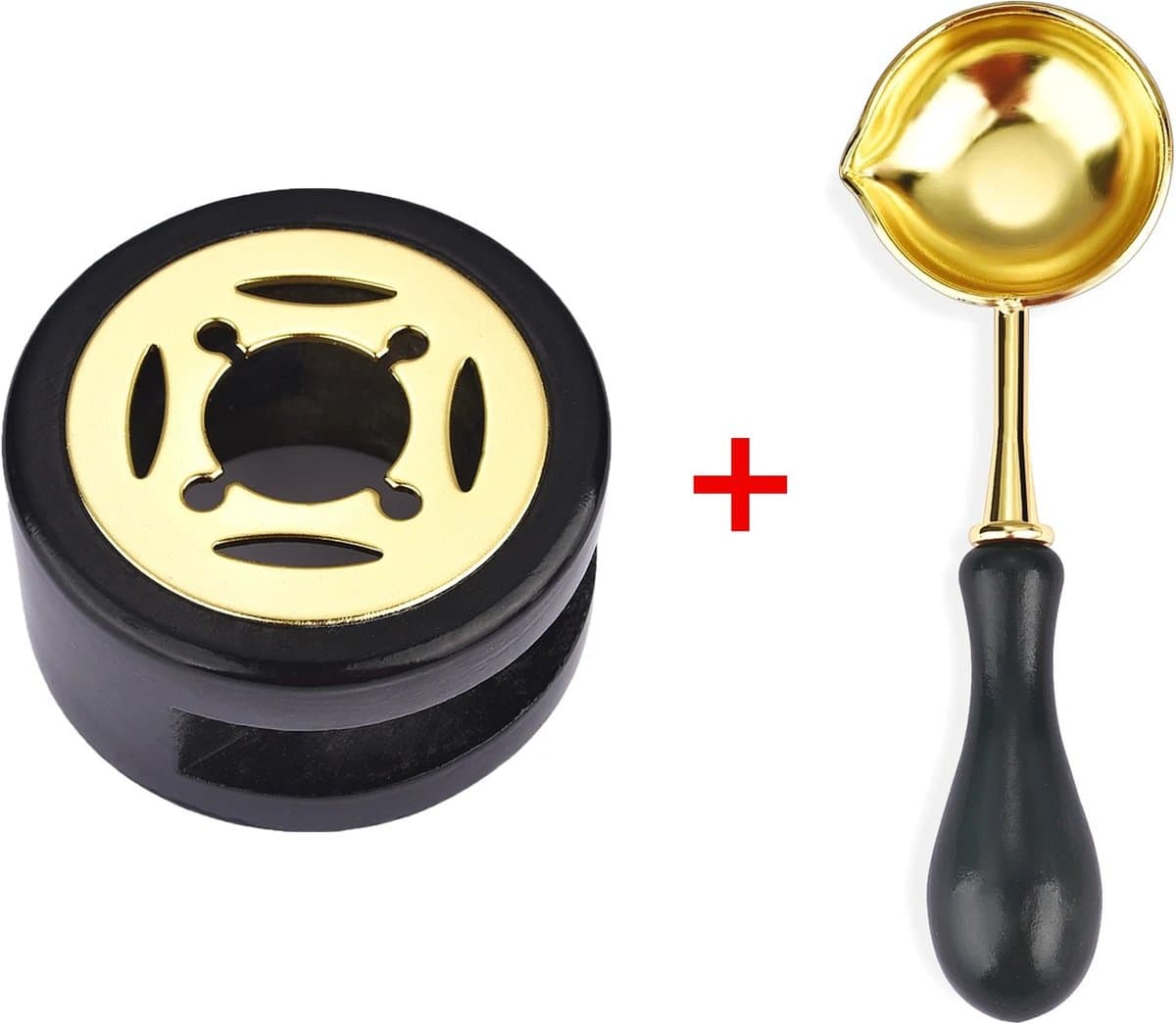 WiseGoods Luxe Waxbrander Voor Stempels - Hobby Wax Brander - DIY - Accessoires Knutselen - Knutsel Cadeau - Stempel Tool Zwart
