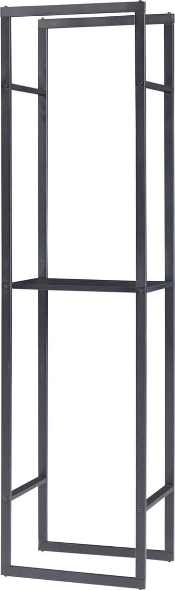 Brandhout rek Ulvila houtopslag 170x45x30 cm zwart