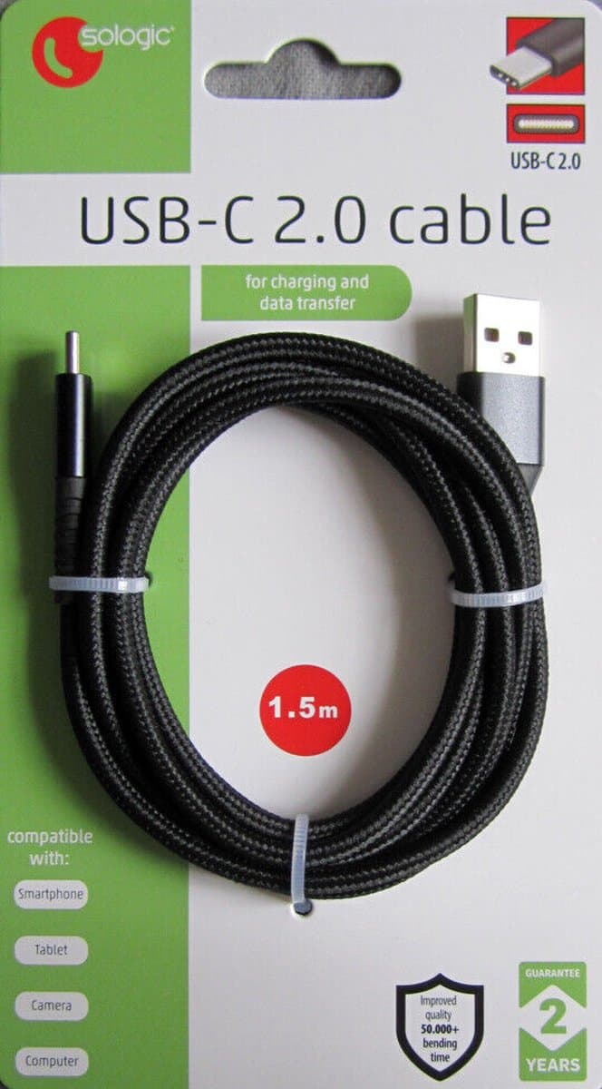 Sologic USB-C laad- en datakabel