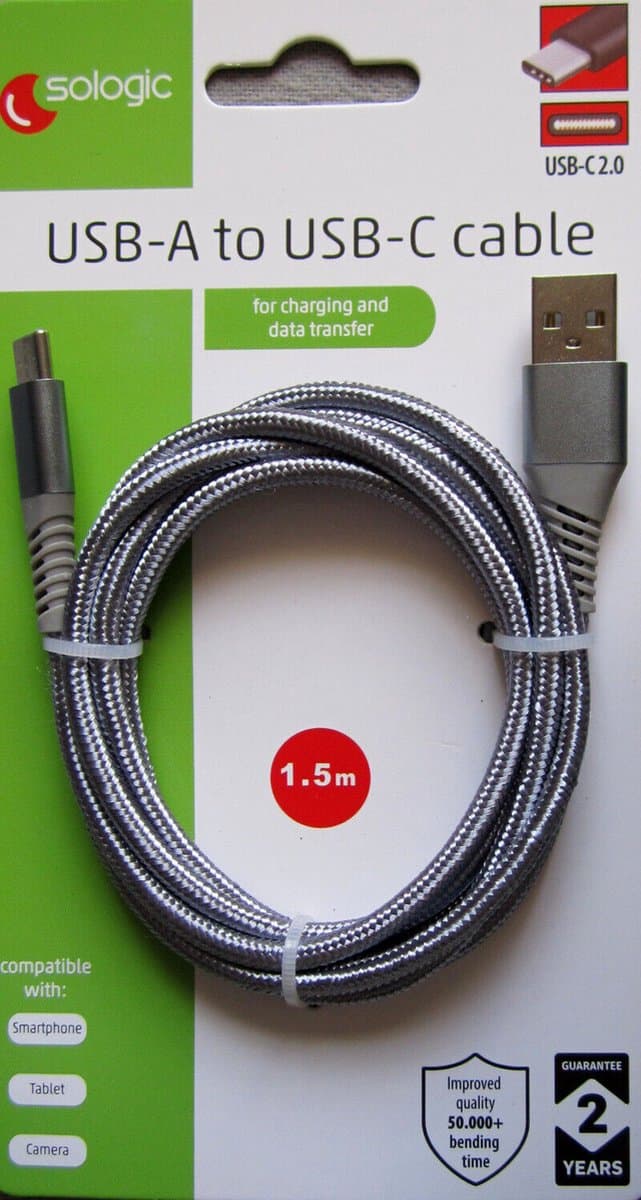 Sologic USB-C laad- en datakabel