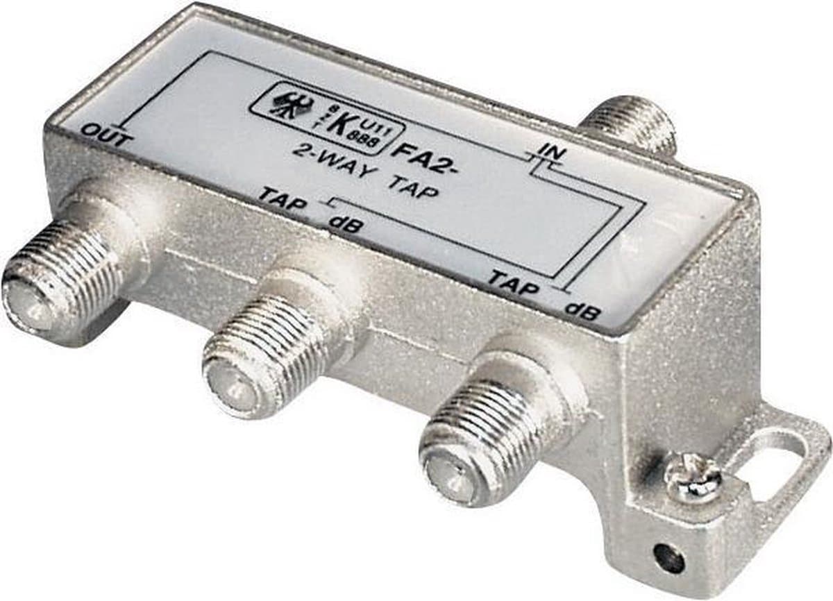 Multitap met 2 uitgangen - 20 dB / 5-1000 MHz