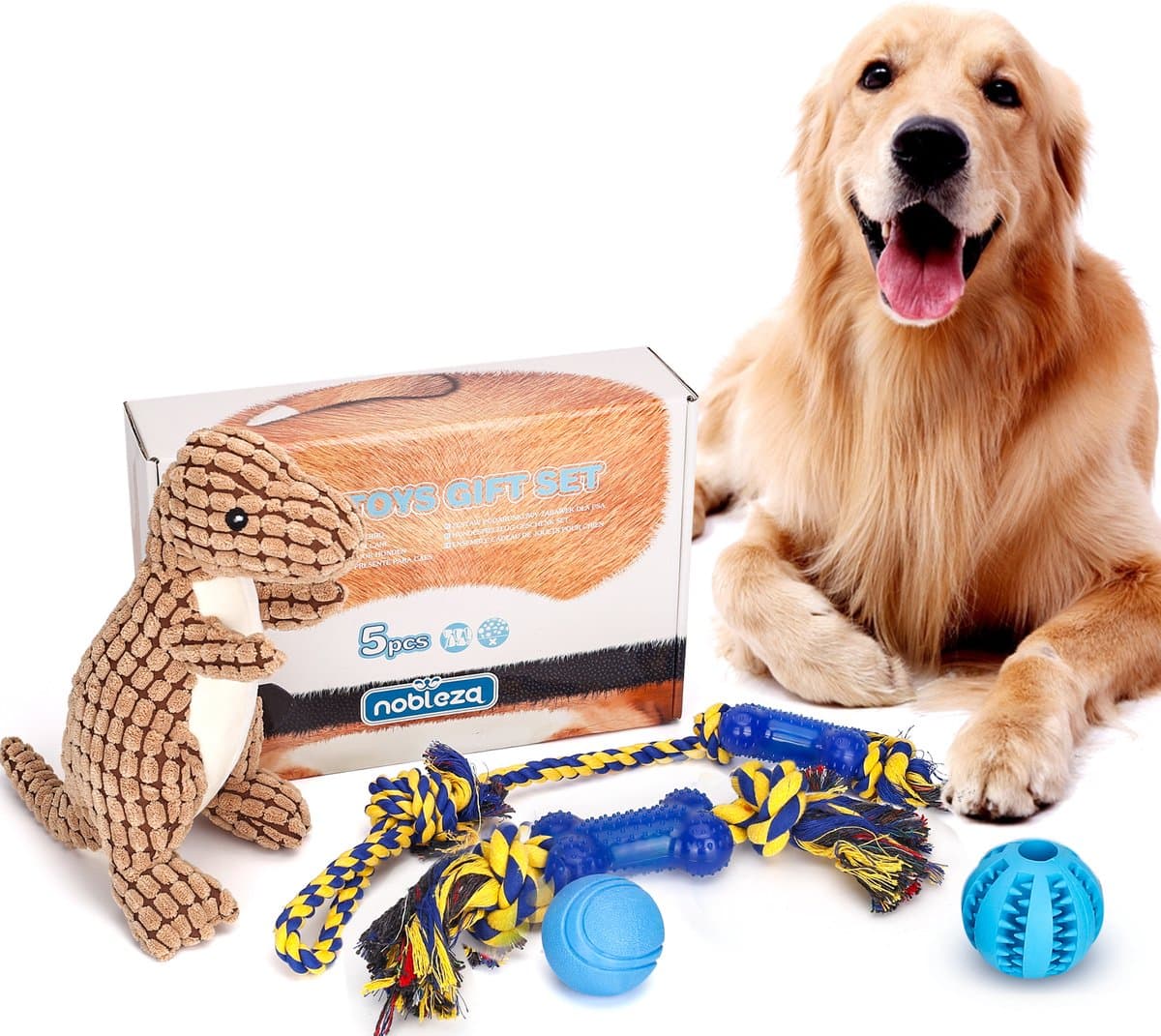 Nobleza honden speelgoed set - 5 stuks