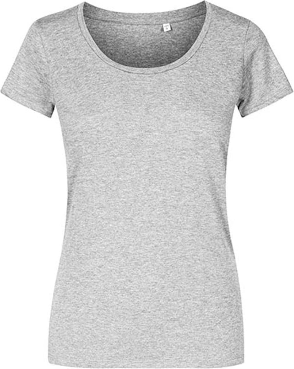 Promodoro Women´s Deep Scoop T-Shirt XO1545 - Heather Grey - L