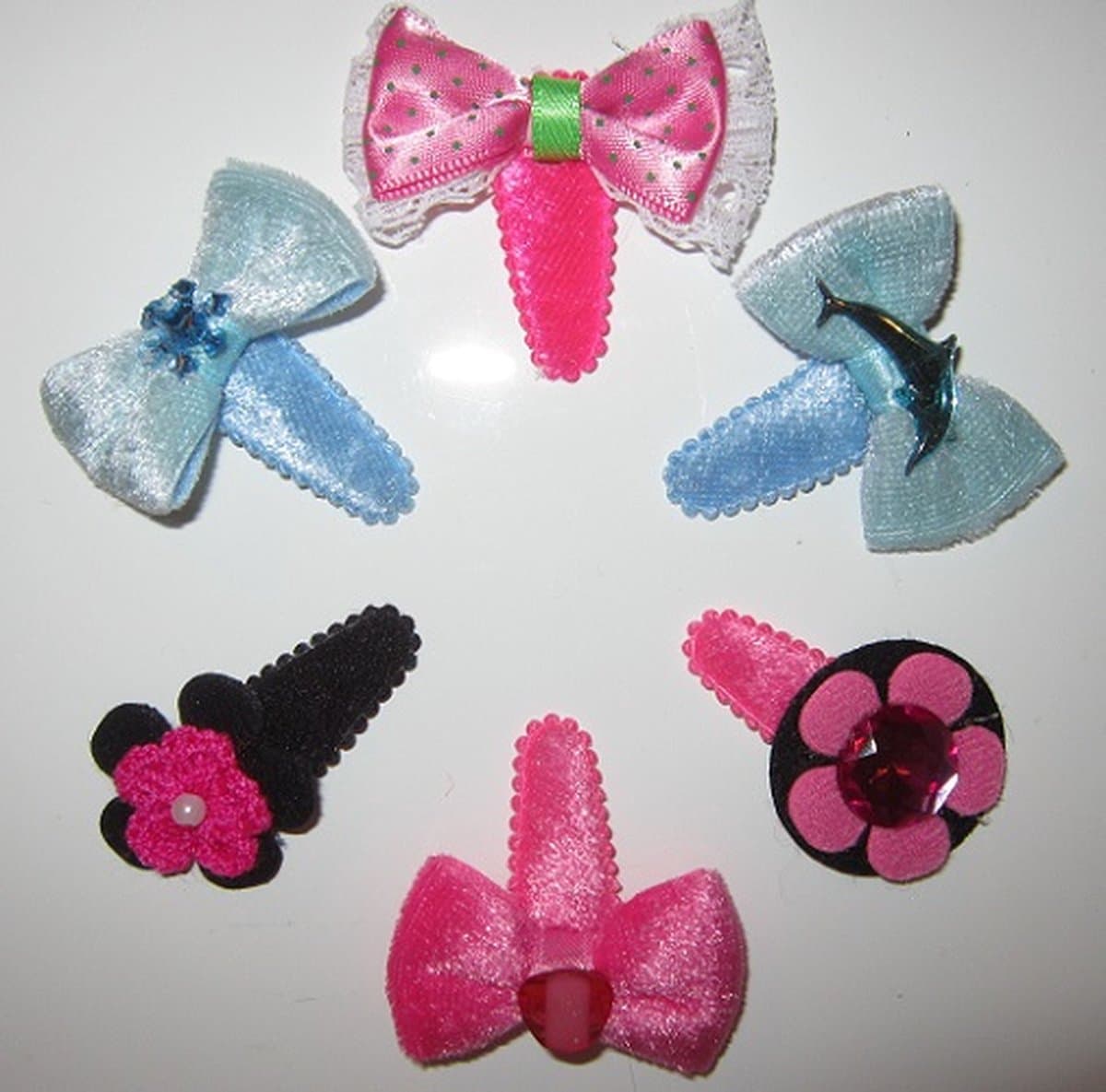 ZoeZo Design - 6 stuks - haarclips - haarspeldjes - baby - peuter - lief