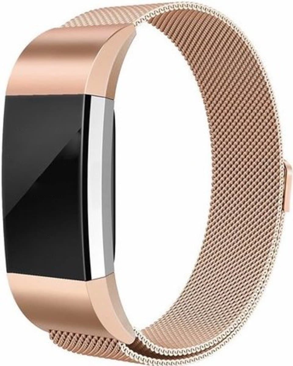 123Watches.nl Fitbit charge 2 milanese band - rose goud - SM
