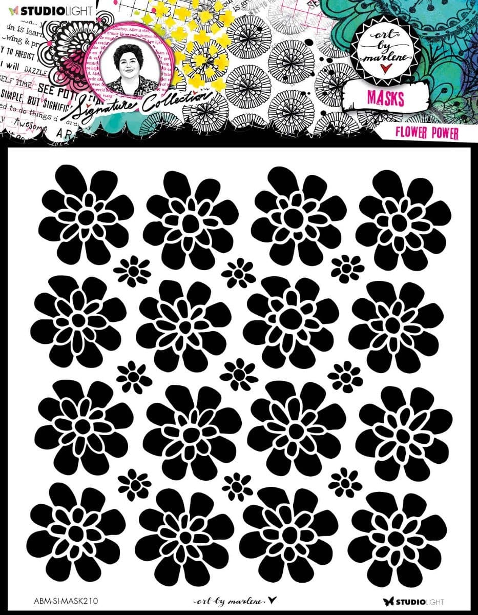 Studio Light Signature Collection Mask Stencil Flower Power