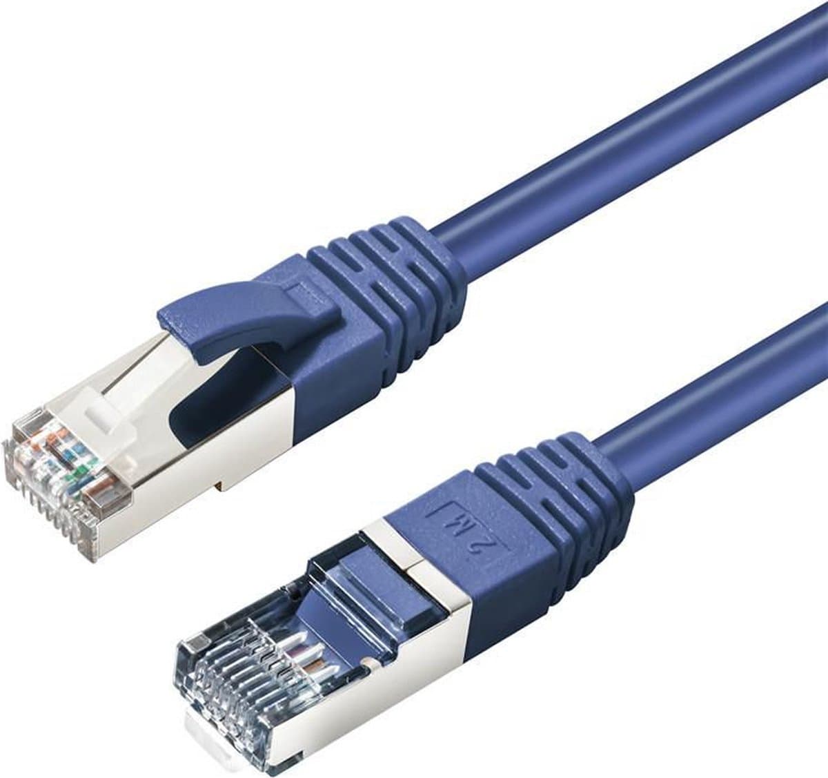 Microconnect MC-SFTP6A02B netwerkkabel Blauw 2 m Cat6a S/FTP (S-STP)
