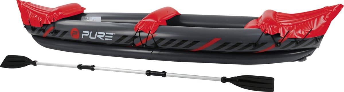 Pure4Fun - Xplorer - Opblaasbare Kajak - Voor 2 personen - Inclusief Peddel -Kayak