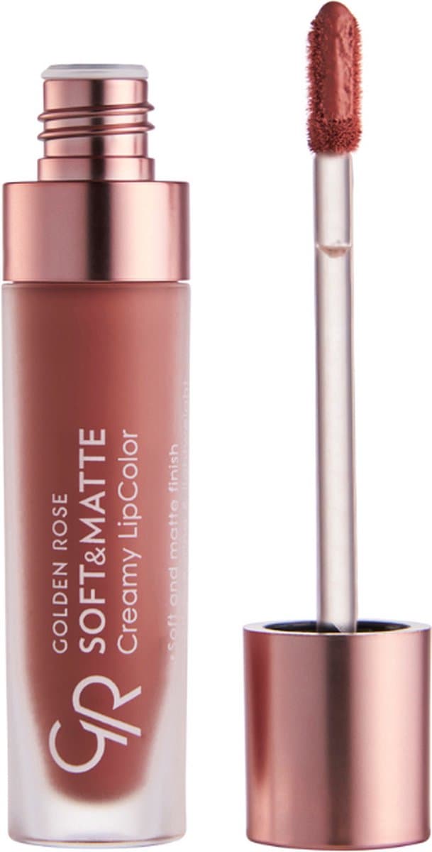Golden Rose Soft & Matte Creamy Lipcolor NO: 104 Matte vloeibare lippenstift hydraterende formule minder droog op de lippen