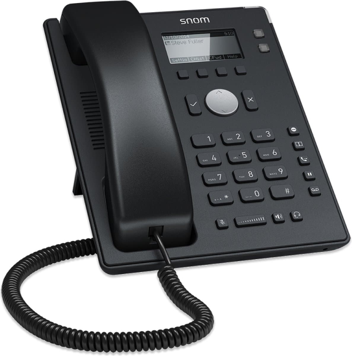 Snom D120 IP telefoon Zwart Handset met snoer 2 regels