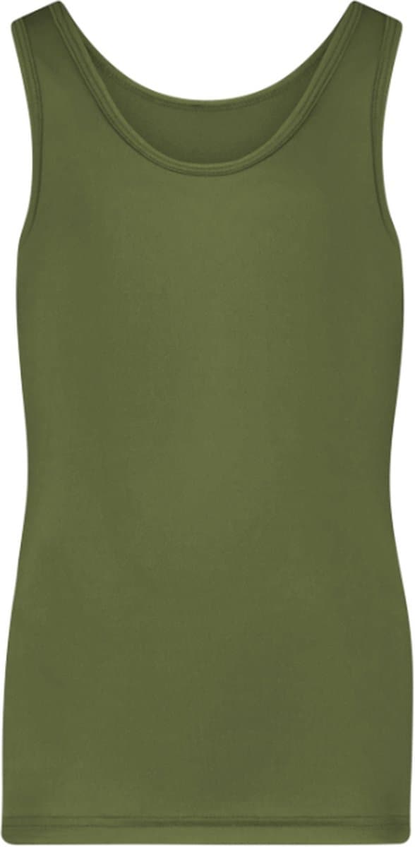 RJ Bodywear - Pure Color - Jongens Singlet - Donkergroen - 146/52