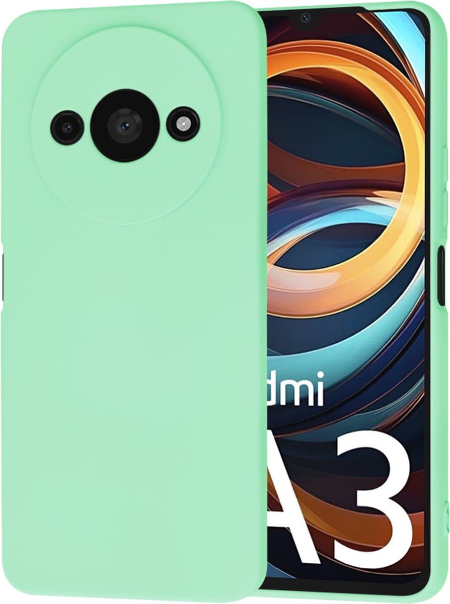 Hoesje geschikt voor Xiaomi Redmi A3/A3x - Techsuit Soft Flex Silicone Back Cover - Mint Green