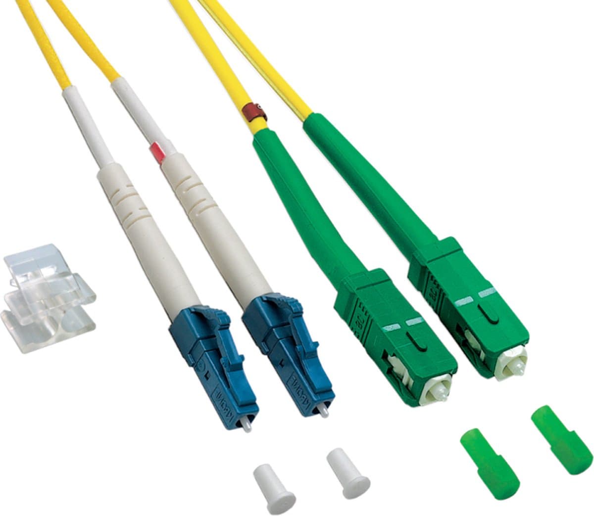 Glasvezel kabel - LC / SC-APC - 1 meter - Geel
