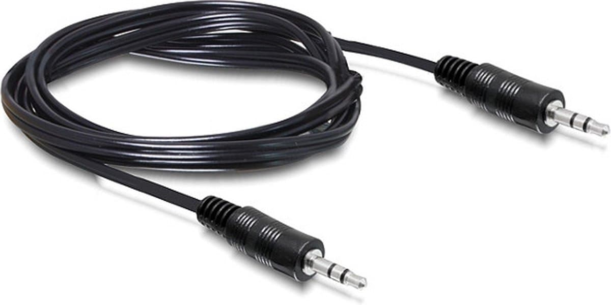 SBOX 3.5-3.5-M/M-2 audio kabel 2 m 3.5mm Zwart