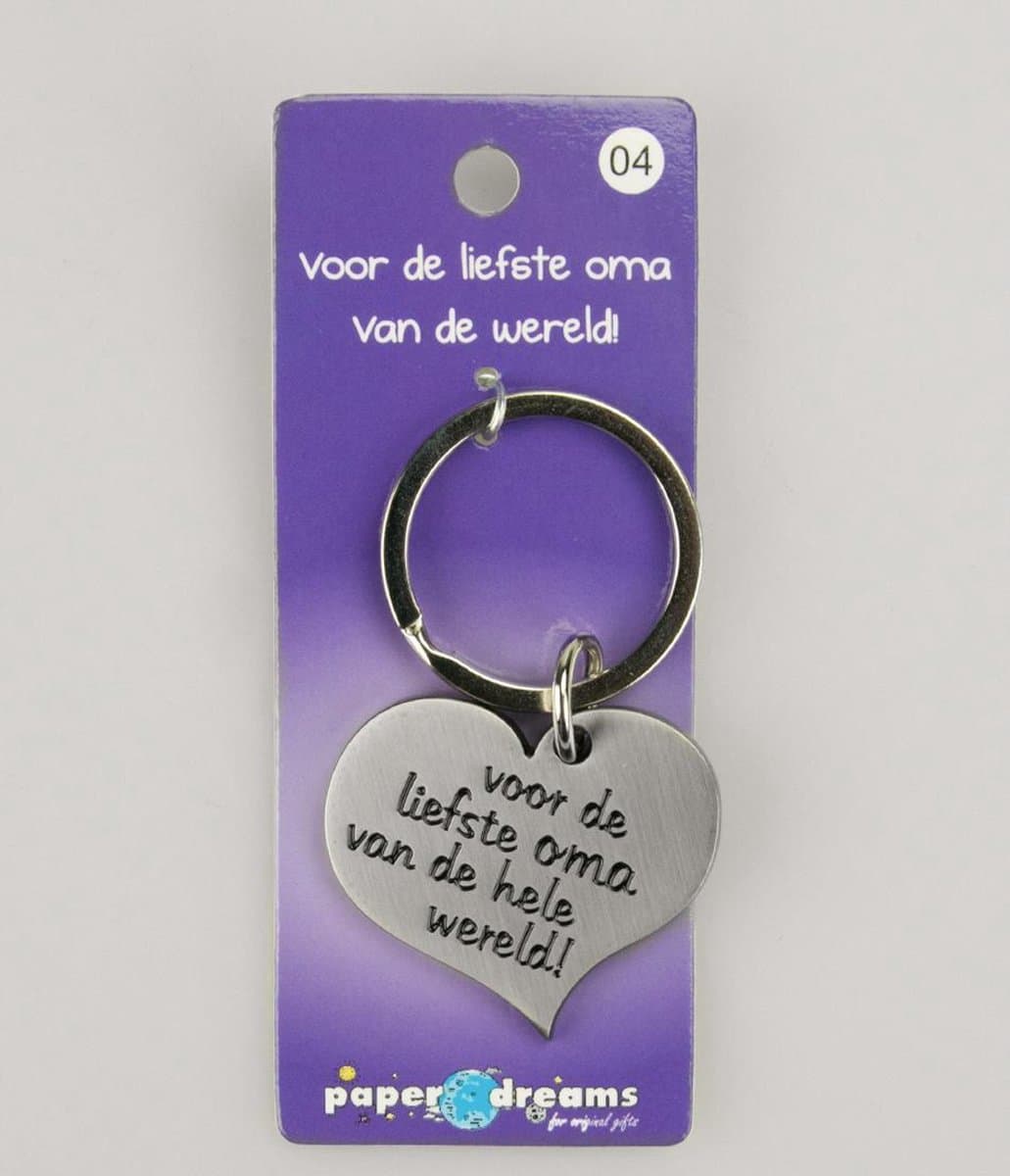 Hart sleutelhanger - Oma