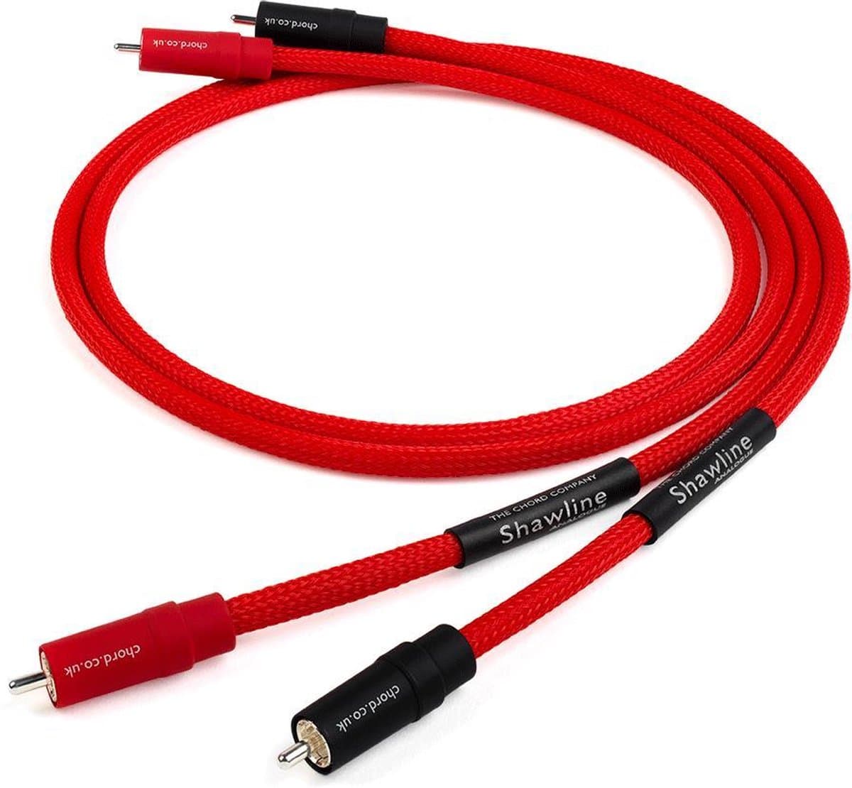 The Chord Company Shawline X 2RCA to 2RCA 1m - High End RCA kabel (2 losse kabels)