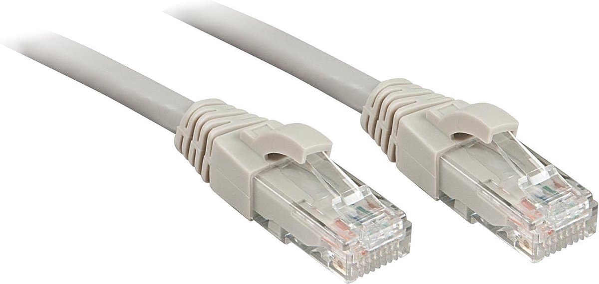 LINDY 45402 RJ45 Netwerkkabel, patchkabel CAT 6 U/UTP 1.00 m Grijs Snagless 1 stuk(s)
