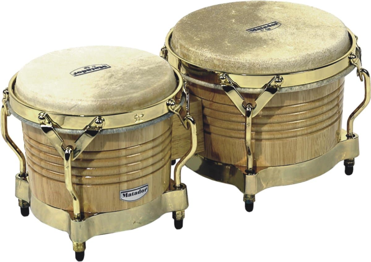 Latin Percussion Matador Bongos M201-AW, 7 1/4"+ 8 5/8", Natural - Bongo