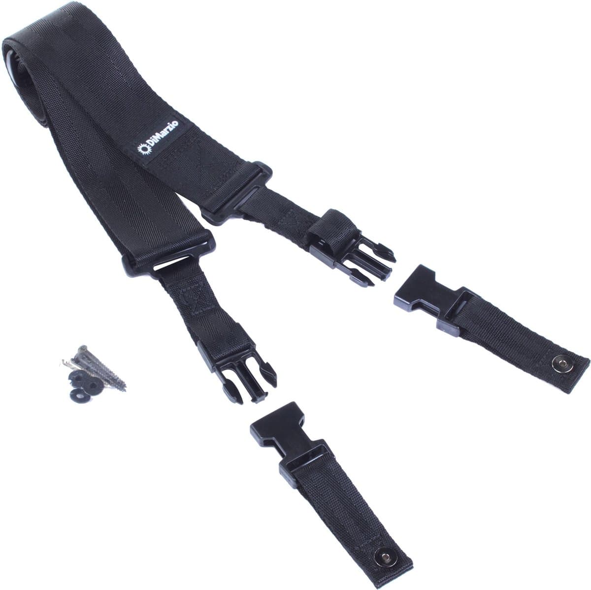 DiMarzio gitaarband Clip Lock DD2200 Security, Nylon, zwart - Gitaarband