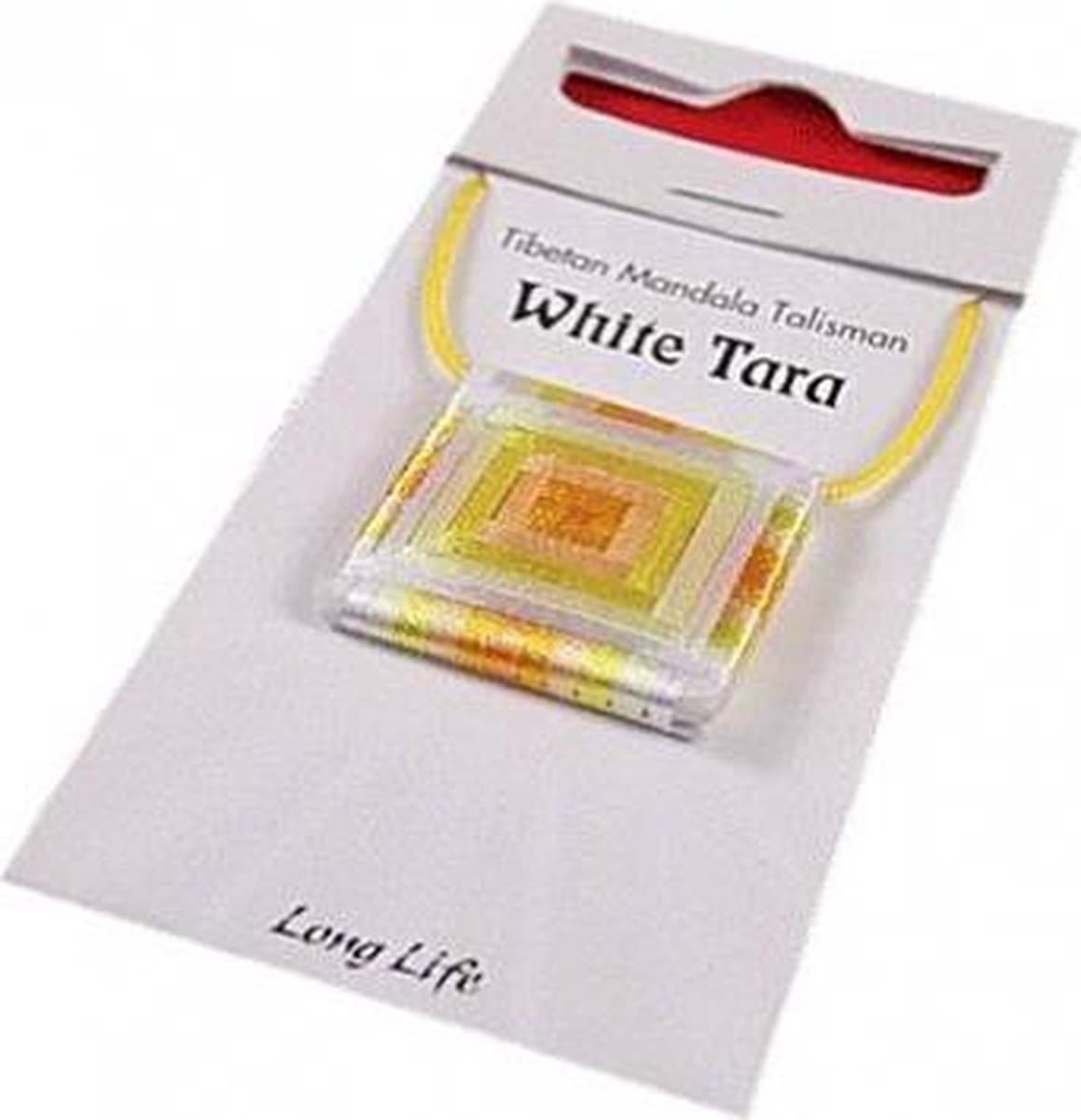 Mandala Talisman hanger White Tara Long Life - 2.5x2.5 cm - L