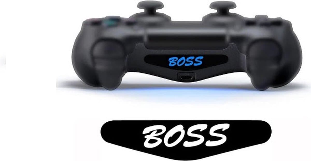 Lightbar sticker voor PlayStation 4 – PS4 controller light bar skin - BOSS - BAAS – lightbar sticker - stuks