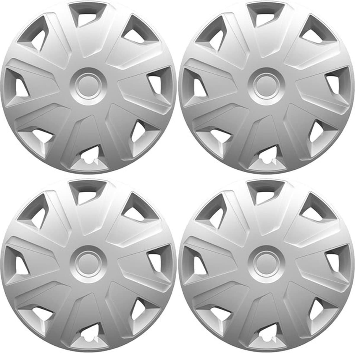 BOLLE wieldoppen set MISTRAL-Van S in ZILVER in 16 inch voor camper, mobile home of bestelwagen. Set a 4 stuks