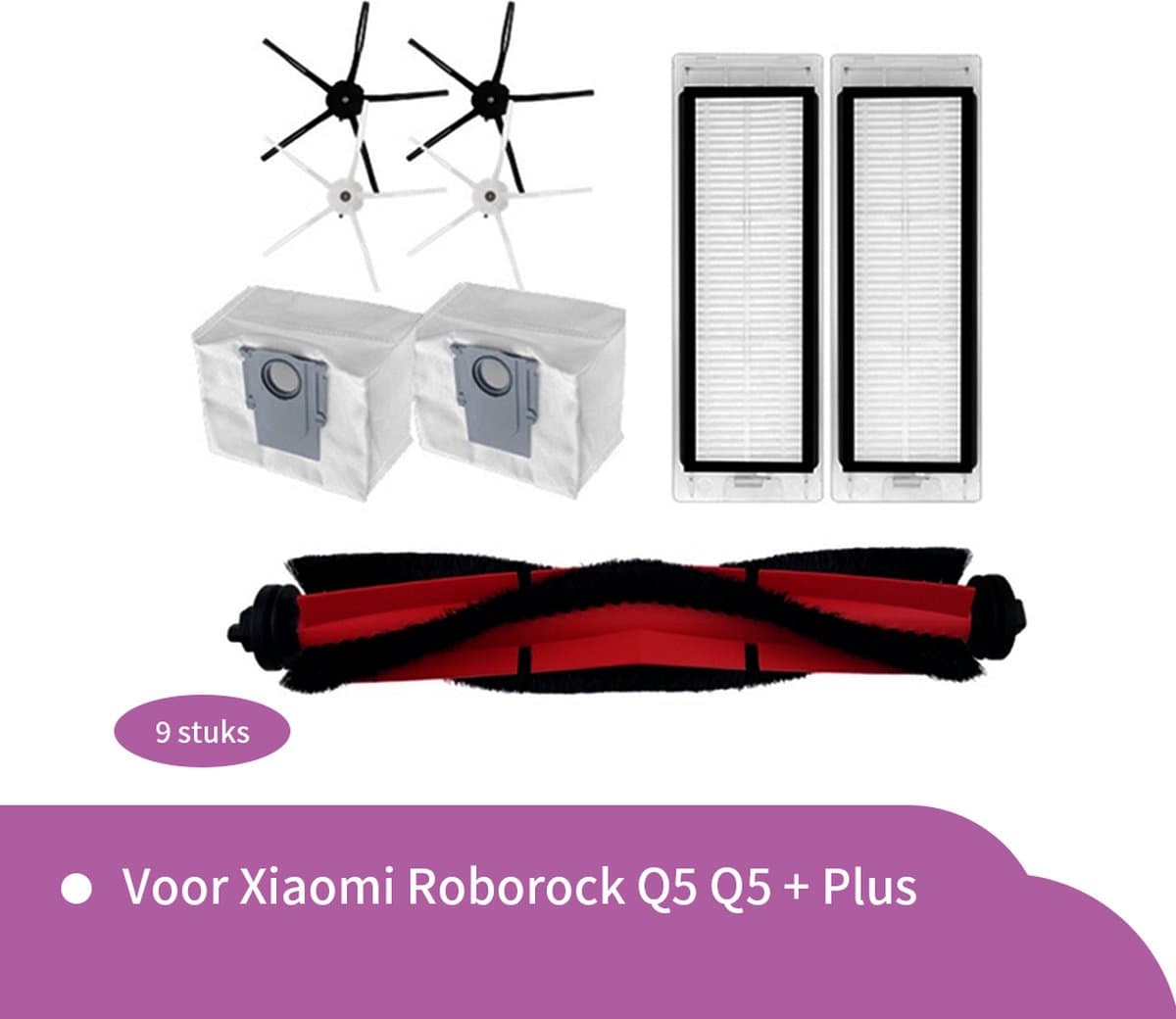 Replacements® Onderdelen geschikt voor Roborock Q5 - 9-delig