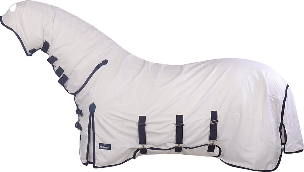 Horsegear Eczeemdeken Horsegear Sweet Itch Full Neck Wit - 130/175