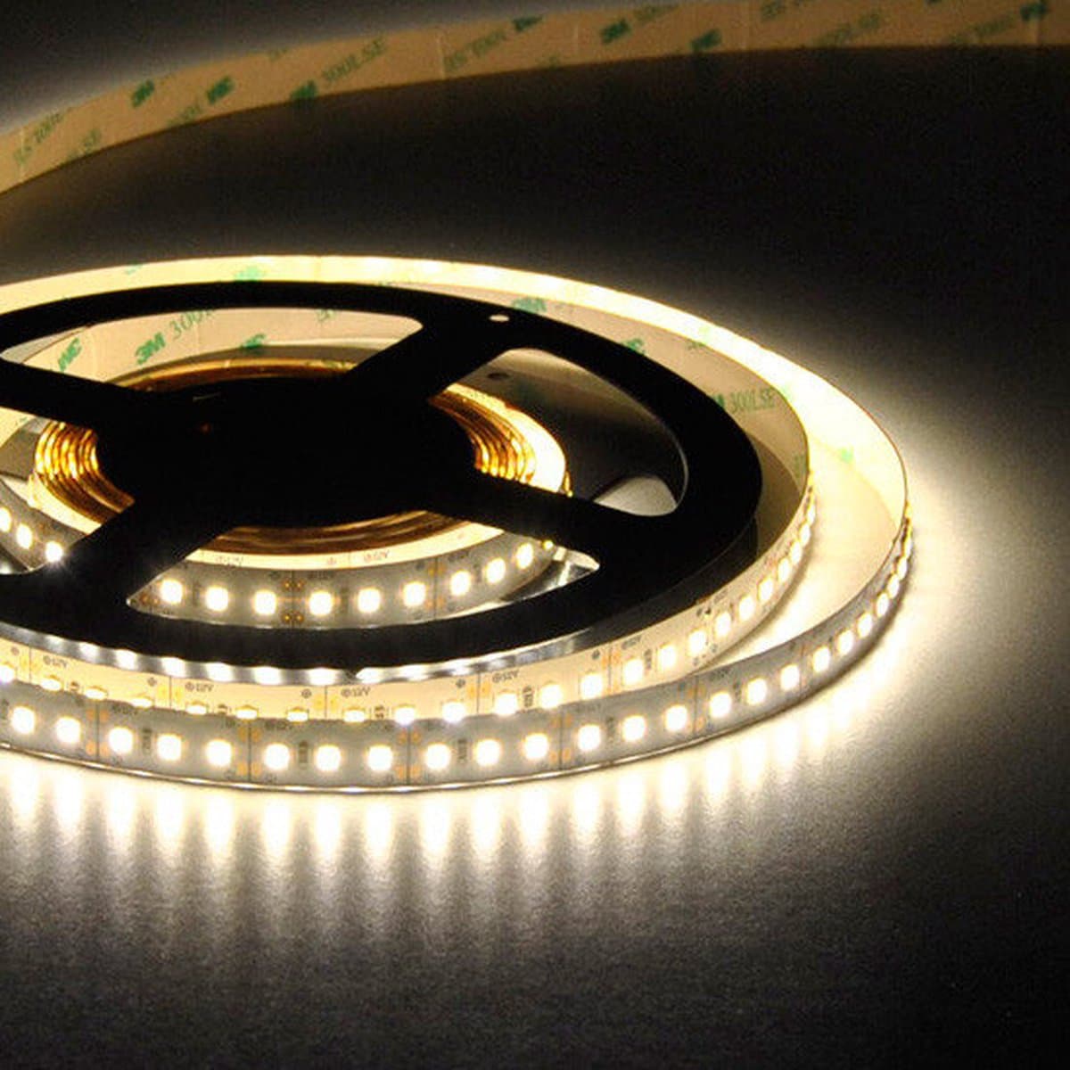 LED Strip 3528 120 leds/mtr IP54 WW 2700K 9.6W 12V PCB 8mm