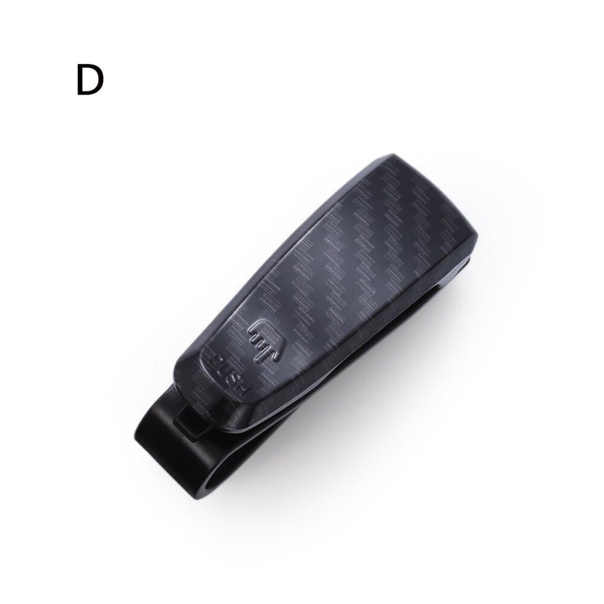 VCTparts® Brillenhouder voor auto zonneklep – Carbon Fiber – Zonnebril houder met clip