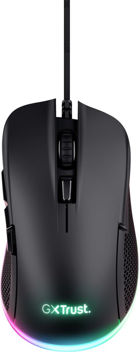 Trust GXT 922 YBAR muis gamen rechtshandig USB Type-A optisch 7200 DPI