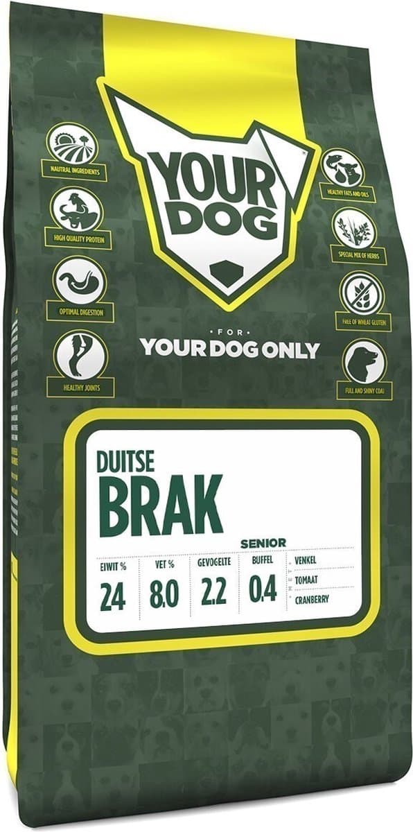 Yourdog Duitse brak - Hondenbrokken - Senior - 6 kg