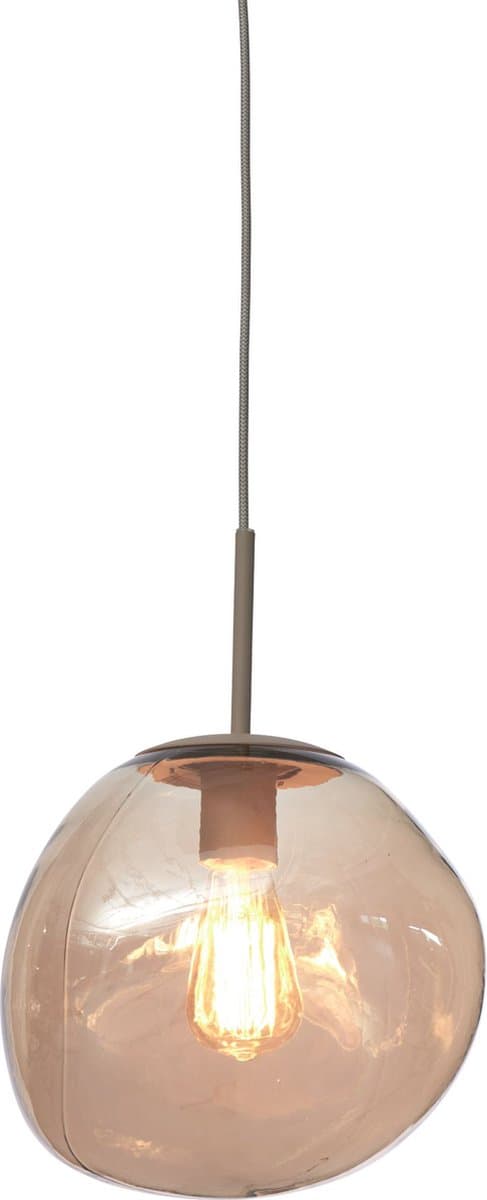 it's about RoMi Hanglamp Helsinki - Bruin - 26x26x37.5cm - Modern - Hanglampen Eetkamer, Slaapkamer, Woonkamer
