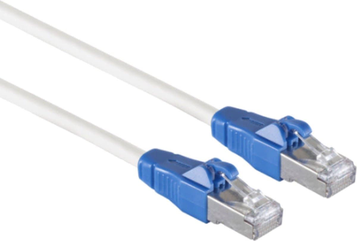 S/FTP CAT6A EasyPull Gigabit Netwerkkabel - CU - 3 meter - Wit