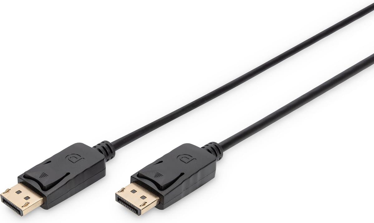 Digitus AK-340100-150-S DisplayPort-kabel DisplayPort Aansluitkabel DisplayPort-stekker, DisplayPort-stekker 15.00 m Zw