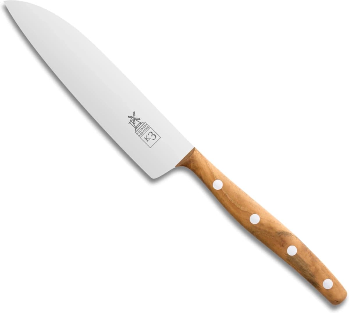 Robert Herder K3 Koksmes – RVS – Recht – Lemmet 12,5 cm – Heft Abrikooshout